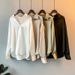 Women's Clothing Long Sleeved Satin Shirt Summer And Autumn Design Niche Sunscreen Versatile Drape Retro Shirt Top_ecoleips.com