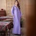 Lavender Embellished Kaftan Dress With Hand-Sewn Crystals – Elegant Modest Long Sleeve Maxi (S-XXL)_ecoleips.com