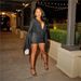 Women's Mesh Ruffled Neck Long Sleeve Dress Backless A-Line Short Dress European American Style Cross Border Fashion_ecoleips.com