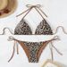 Leopard Print Bikini Swimwear Lace-Up Sexy Swimsuit For Women European And American Style New_ecoleips.com