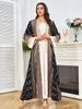 Modest Abaya Dress Exquisite Dubai Style Embellished Abaya Dress With Beaded Detailing - Elegant Muslim Evening Gown For Women_ecoleips.com