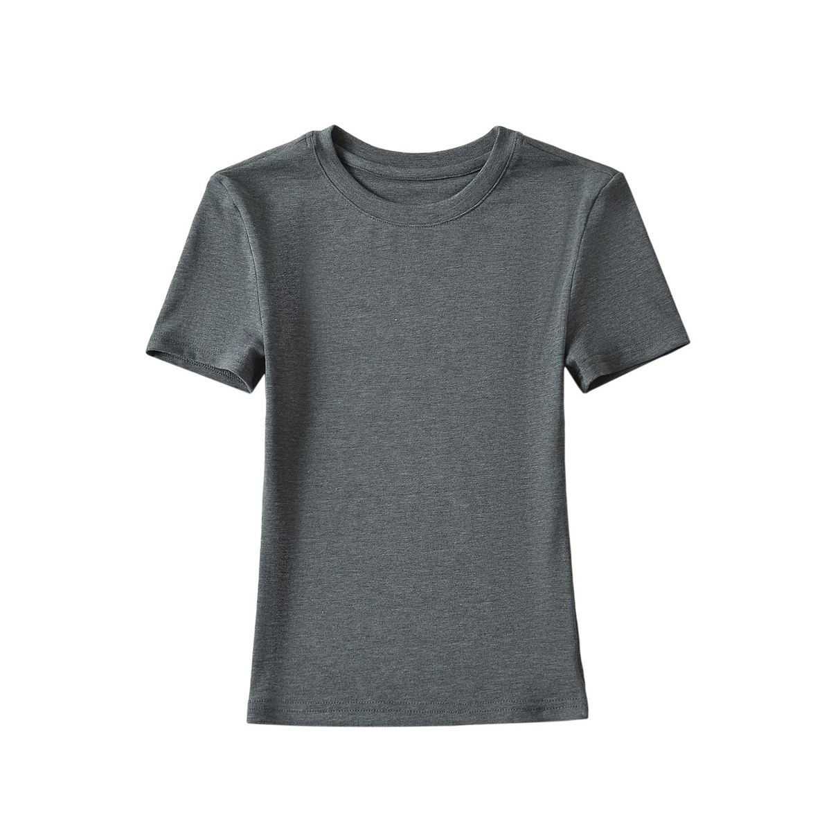 Women's Clothing Round Neck Slim Short Sleeve T Shirt Low Waist Pleated Strap Hip Hugging Floor Length Flared Casual Pants Two Piece Suit_ecoleips.com