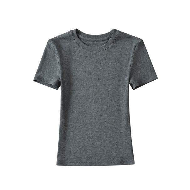 Women's Clothing Round Neck Slim Short Sleeve T Shirt Low Waist Pleated Strap Hip Hugging Floor Length Flared Casual Pants Two Piece Suit_ecoleips.com