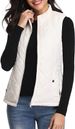 Women's Quilted Puffer Vest With Stand Collar - Lightweight Sleeveless Jacket For Fall & Winter_ecoleips.com