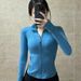 Women's Clothing Ribbed Classic Short Sports Jacket Fitness Bare Feel Stand Collar Slim Fit Quick Drying Yoga Jacket_ecoleips.com