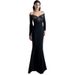New Arrival Elegant Off-Shoulder Mermaid Evening Dress With Beaded & Crystal Embellishments, High-Slit Long Gown For Banquet, Party, Red Carpet_ecoleips.com