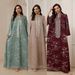 plus Size Women's Embroidered Sequined Robe NC181 E Commerce Hot Selling Dress Cross Border Tassel New Arrival Muslim Fashion_ecoleips.com