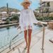 Women's Air Conditioned Cardigan Beach Jacket Tassel Shawl Sun Protection Loose Casual Vacation Bikini Dress_ecoleips.com