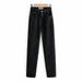 European And American Style Women's Jeans, 2020 Autumn New Model, Popular On Instagram, High-waisted, Side-slit,_ecoleips.com