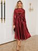 Women's Clothing Autumn And Winter Long Sleeved Banquet Dress Skirt_ecoleips.com