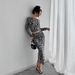 Women's Sexy Leopard Print Two Piece Set Fitted Long Skirt Style Autumn New Clothing_ecoleips.com