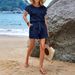 Women's Clothing Chiffon Shirt Top Shorts Two Piece Suit For Women_ecoleips.com