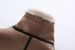 Aria Basics Autumn European American Women's Fashion Foreign Trade Trendy Camel-Colored Motorcycle Leather And Fur Vest_ecoleips.com