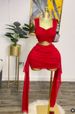 Women's Clothing Style Women's 2-Piece Set Sweet Sexy Camisole Top With Ribbon Short Skirt For Formal & Casual_ecoleips.com