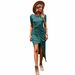 Diyun European And American Foreign Trade Independent Site Knitted High Elasticity Light Formal Dress_ecoleips.com