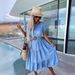 European And American Cross-border Women's Clothing 2026 Spring-summer New Fashion Waist-cinching Simple Round-neck_ecoleips.com