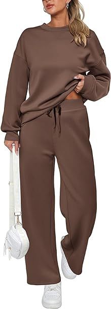 Premium Stretch-Waist Lounge Set For Women - Oversized T-Shirt & Elastic Joggers (5XL Plus Size, 4 Trend Colors, 850g Heavy Fleece)_ecoleips.com