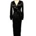Women's Elegant Mermaid Tail One-Shoulder Evening Gown With Sparkle - Perfect For Banquets, Hosting, And Formal Events | Dark Green, Black_ecoleips.com