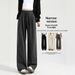 Aria Basics Black Wide-leg For Women, 2025 New Model, Slim Fit, Drapey, Petite-friendly, Loose, Casual Style, Straight-leg Long_ecoleips.com