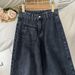 Women's Clothing Slim Straight High Waist Jeans For Women Niche Design Loose And Thin Hong Kong Style Spring And Autumn_ecoleips.com