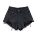 Women’s Clothing Fashion Low Waist Shorts Women's Raw Edge Pants New Summer White Jeans Ripped A Line Hot Pants Trend_ecoleips.com