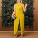 Women's Clothing Summer Solid Color Loose Casual Straps Ladies Jumpsuit V Neck_ecoleips.com