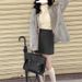 Pear-shaped Body A-line Women, High-waisted Pencil Skirt, Suitable For Petite Figures, Spring And Autumn, Slimming Black_ecoleips.com