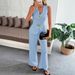 Women's Clothing Elegant Vest Straight Pants Set Office Casual Outfit Wrinkle-Free Polyester Classic Colors (Brick Red, Navy, White, Etc.) - S/M/L/XL_ecoleips.com