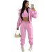 Aria Basics Aria Basics In Stock 2026 European And American New Women's Clothing Cross-border Fleece-lined Hoodie Sports Casual Three-piece Set_ecoleips.com