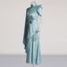 Women's Clothing Autumn New Pleated Lace Solid Color Waist Dress For Women_ecoleips.com