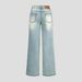 Vintage Washed High Waist Loose Straight Leg Jeans For Women- Distressed Wide Leg Denim Pants With Comfortable Cotton Blend (Light Blue, S/M/L/Xl)_ecoleips.com