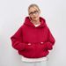 Women's Casual Solid Color Hoodie Waist Long Sleeve Short Top Pullover Pocket Sweater_ecoleips.com