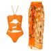 Women's Clothing new one piece three dimensional flower swimsuit holiday beach style bikini_ecoleips.com