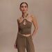 Y2K Women's Sexy Metallic Decor Hollow Out Halter Neck Tank Top Trendy Pure Desire Style Niche Camisole_ecoleips.com
