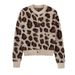 Aria Basics Aria Basics Hot-Selling Cross-Border Women's Round Neck Knitted European And American Style Medium Cardigan Base Shirt_ecoleips.com