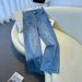 Women’s High Waisted Wide Leg Jeans - Light Blue Denim With Heart Embroidery & Sparkly Rhinestones, Casual Straight Pants For Daily & Party_ecoleips.com