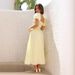 2025 Spring Summer Sexy Hollow Out Women's High-end Slim Fit Backless Vacation Style Mid-length Dress_ecoleips.com