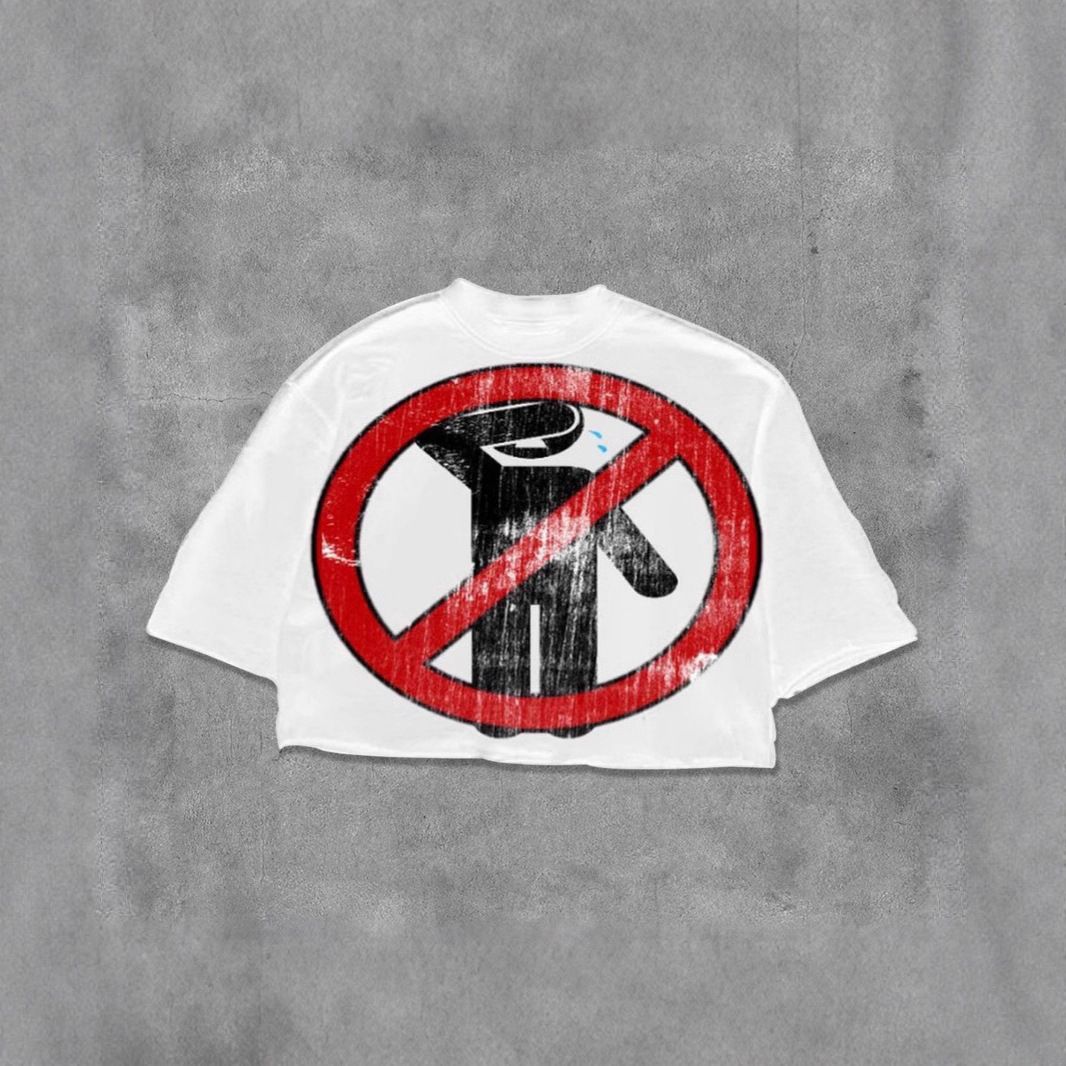 Unisex Street Art Print Top Women's Short Sleeved Summer American Style Cross Border Foreign Trade Wholesale_ecoleips.com