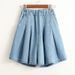 Women's Clothing Summer Versatile Loose Mid Length Pants Large Size Slim Fit High Waist Wide Leg Shorts_ecoleips.com