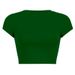 Women's Clothing Women's Basic Cropped T-Shirt Solid Color Round Neck Short Sleeve Style Dopamine Inducing Top_ecoleips.com