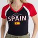 Aria Basics 2026 Summer Women's Short-Sleeve Slim Fit T-Shirt Top Y2K Spanish Print World Cup Football Jersey Wholesale_ecoleips.com