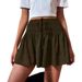 Aria Basics Aria Basics 2025 Cross-Border European And American Women's Fashion Summer Solid Color Drawstring Sports Shorts_ecoleips.com