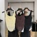 Guangzhou Shisanxing Rundeng Spring/Summer Women's Slim Fit Knit Sleeveless Vest Short Top Pre-sale_ecoleips.com