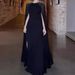Women's Clothing Autumn And Winter Hot Diamond Robe Evening Dress_ecoleips.com