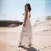 2023 Summer Bohemian Long Cross-Border Independent Station Hot-Selling Women's Lace Patchwork Flared Dress_ecoleips.com