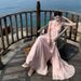 Pure Desire, High-End Temperament, Pink Dress, Women's Summer Style, Niche Design, Hanging Neck, Vacation Suspender,_ecoleips.com