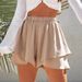 2025 European And American Cross-Border New Spring Summer Casual Shorts Women's Solid Color Elastic Waist Fashion_ecoleips.com