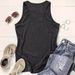 Women's Clothing Fashion Letter Print Round Neck Vest_ecoleips.com