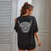 Women's Casual round Neck Short Sleeve T-Shirt Multi-Color Solid Loose Printed Top European American Style Fashionable Sportswear_ecoleips.com