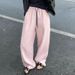 Suitable For All Seasons Women's Wide-Leg 2025 Summer New European Style Cotton Linen Casual Pants Trendy_ecoleips.com